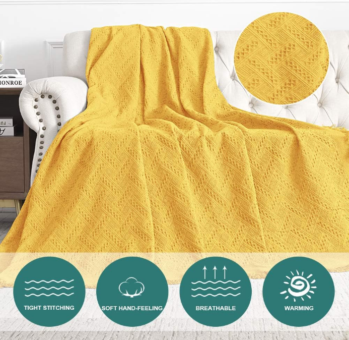 Geometrical Sofa Cover, Couch Covers for 1 Cushion Couch, Sectional Couch Covers, Sofa Slipcovers for Living Room Sofa Throws Sofa Slipcovers for Pets, Kids (Medium, 71" x 91", Yellow)