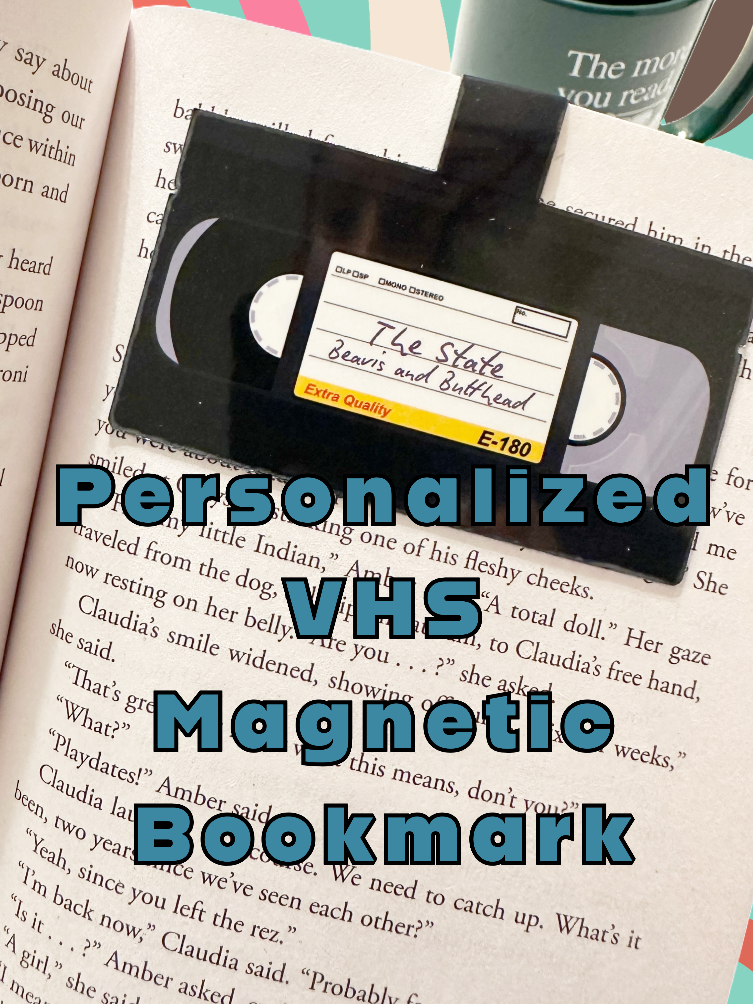 Personalized VHS Magnetic Bookmark