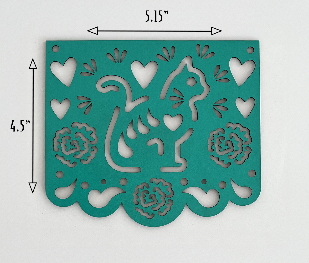 Dia de los Muertos Cat, Dog, Heart, Flower, Sugar Skull Papel Picado Dia Panels