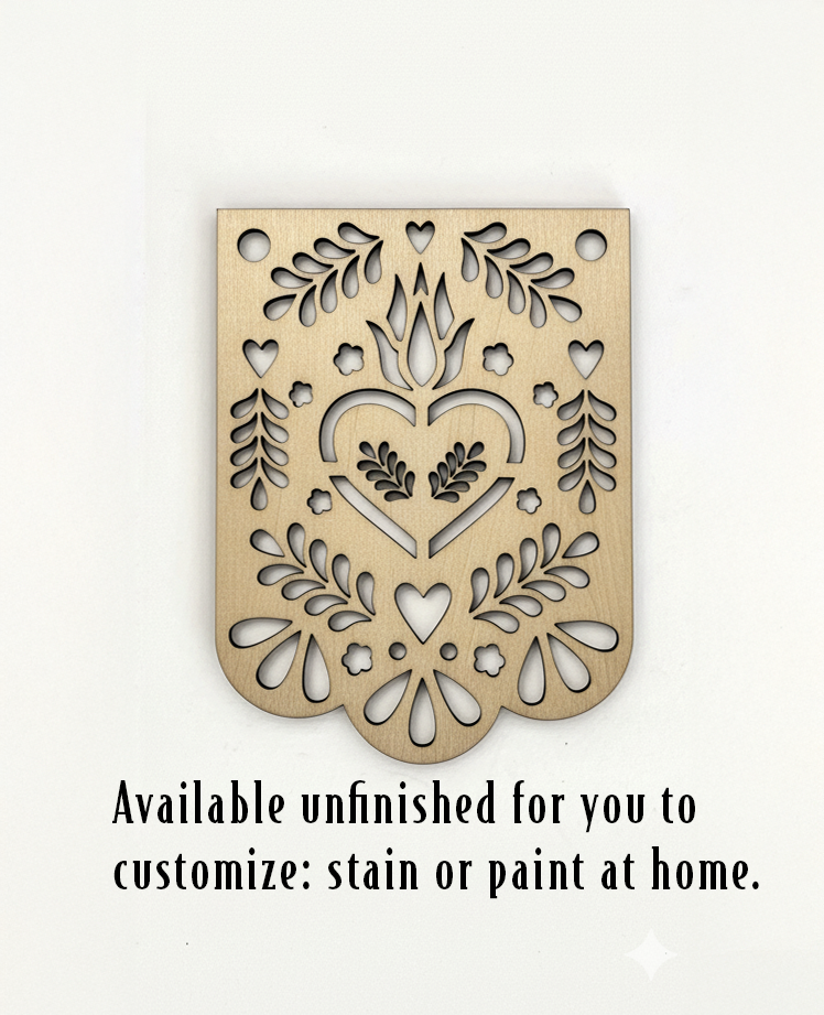 Dia de los Muertos Cat, Dog, Heart, Flower, Sugar Skull Papel Picado Dia Panels