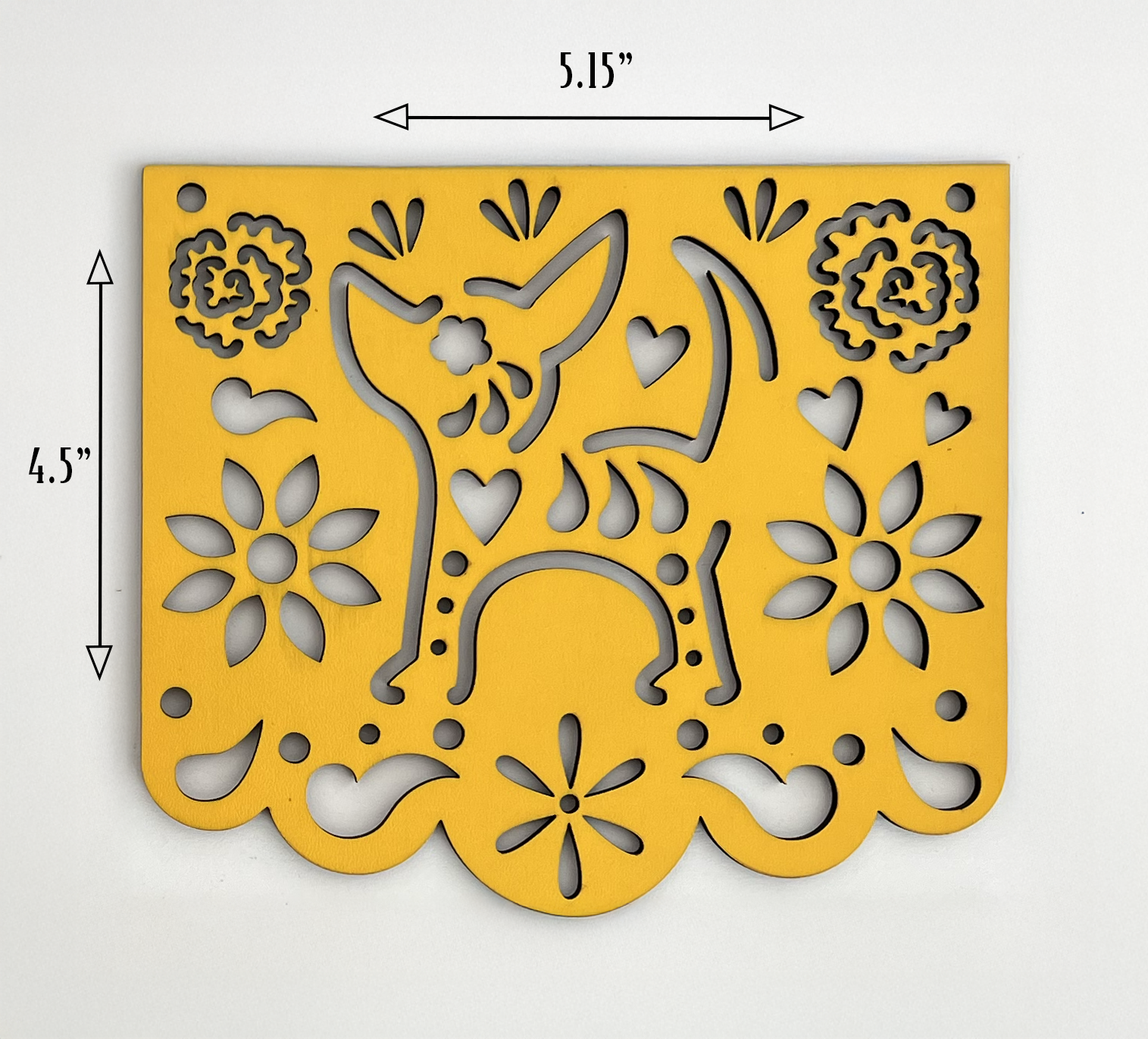 Dia de los Muertos Cat, Dog, Heart, Flower, Sugar Skull Papel Picado Dia Panels