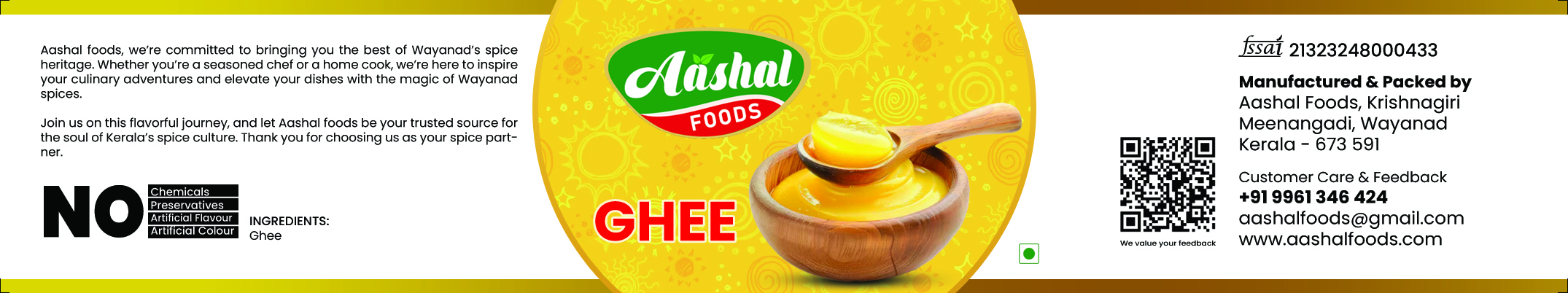 Aashal Foods Ghee