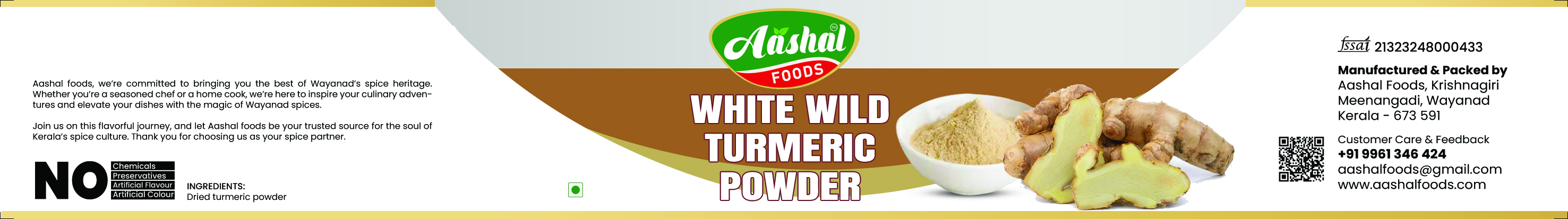White Wild Turmeric Powder