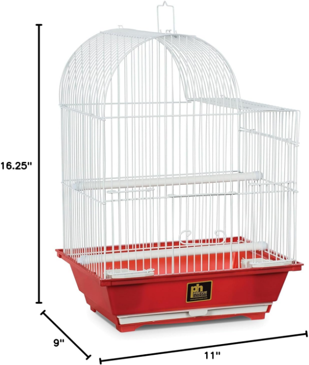 Bird Cage, Small, Red