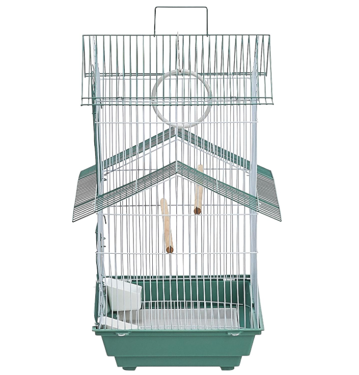 Prevue Hendryx SP1720-4 Shanghai Parakeet Cage, Green and White
