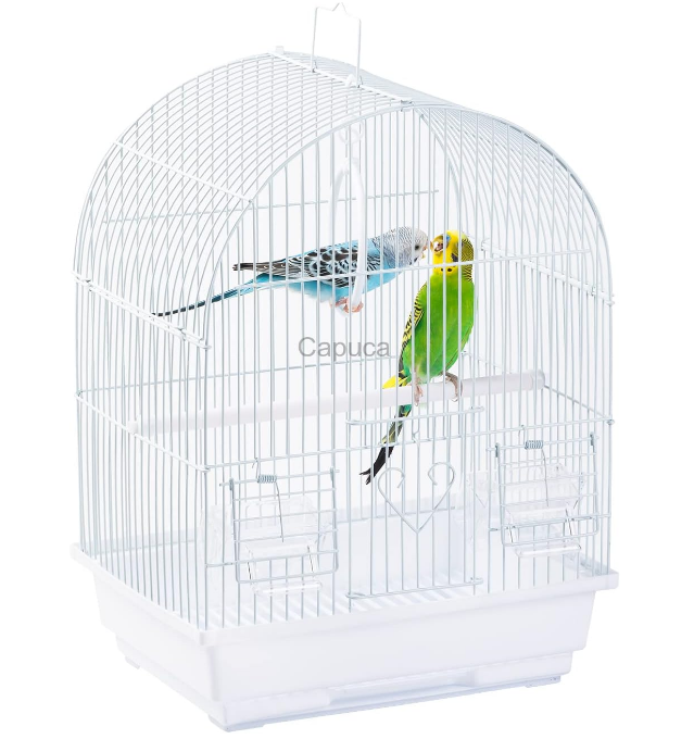 Small Bird Travel Cage - Lightweight Small Birds Starter Kit with Birdcages and Accessories Great for Parakeets Lovebirds Parrotlets Finches Canaries