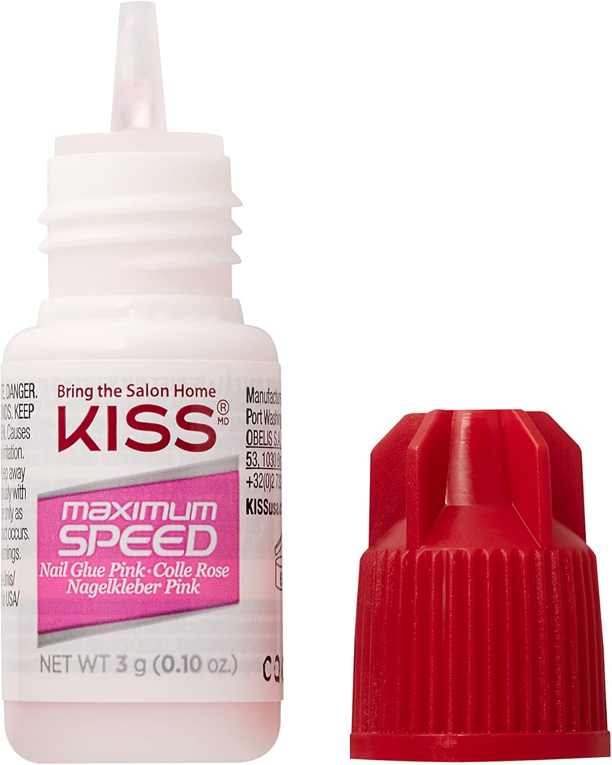 KISS MAXIMUM SPEED PINK NAGŲ KLIJAI