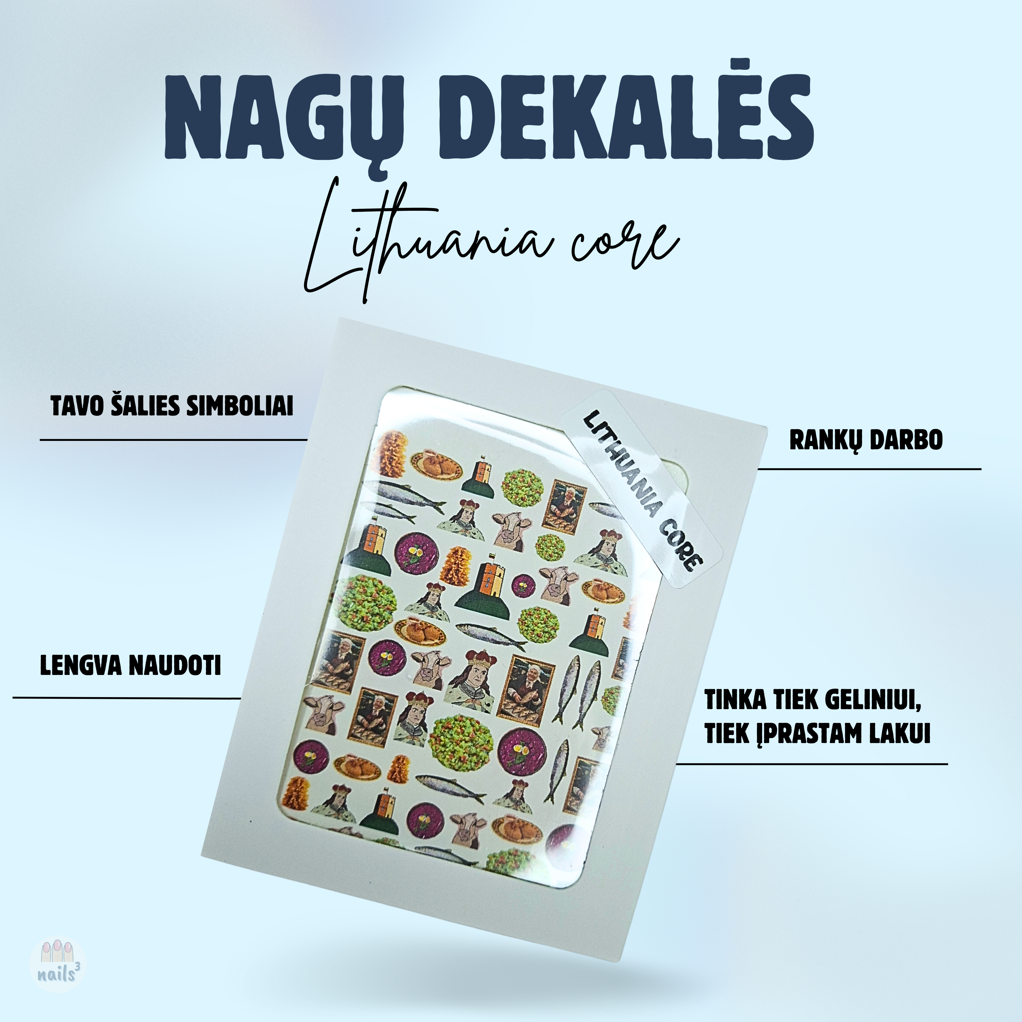 NAGŲ DEKALĖS ,,LITHUANIA CORE"