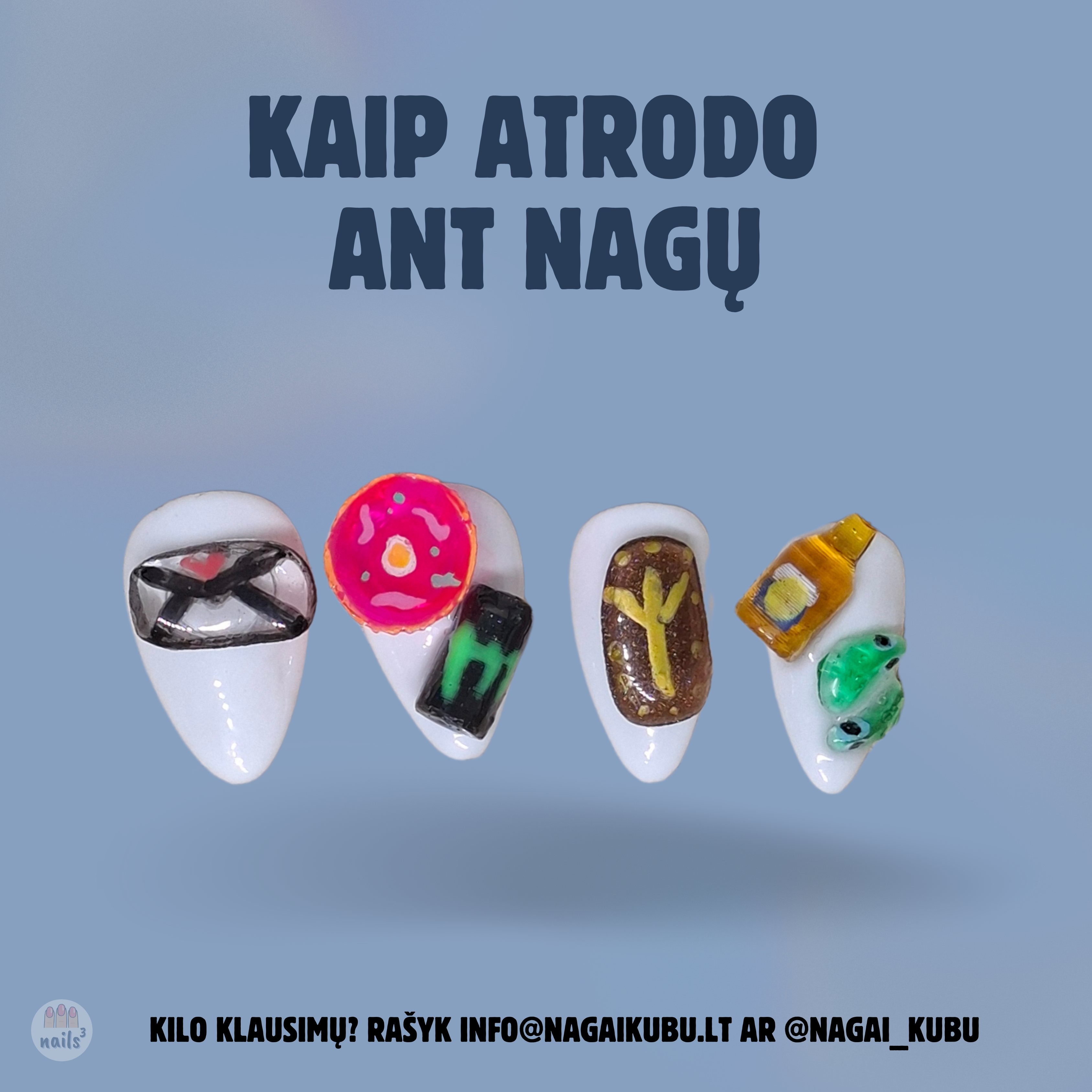 NAGŲ PAPUOŠIMAI ,,MONSTERIUKAI"