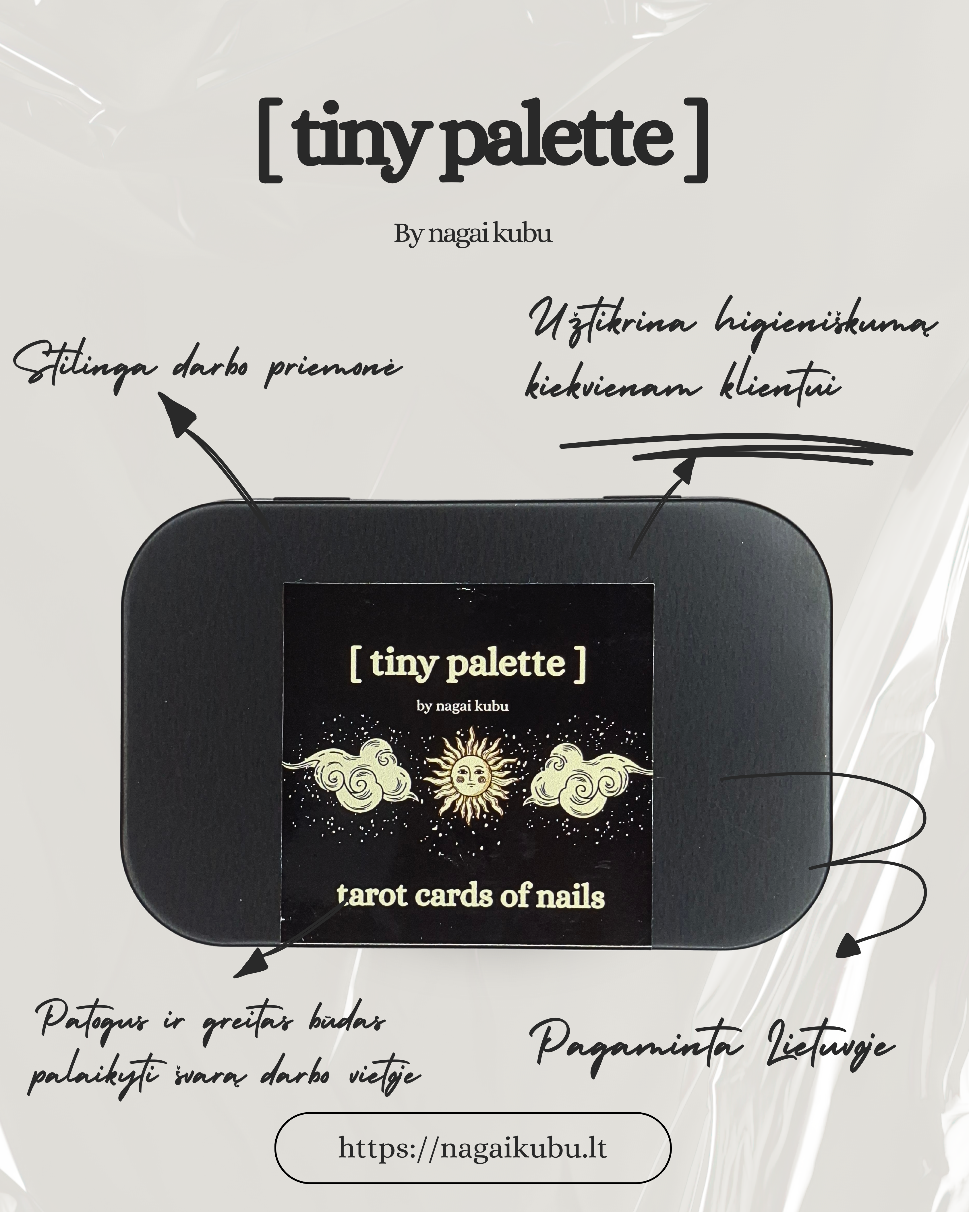VIENKARTINĖS PALETĖS ,,TAROT CARDS OF NAILS"