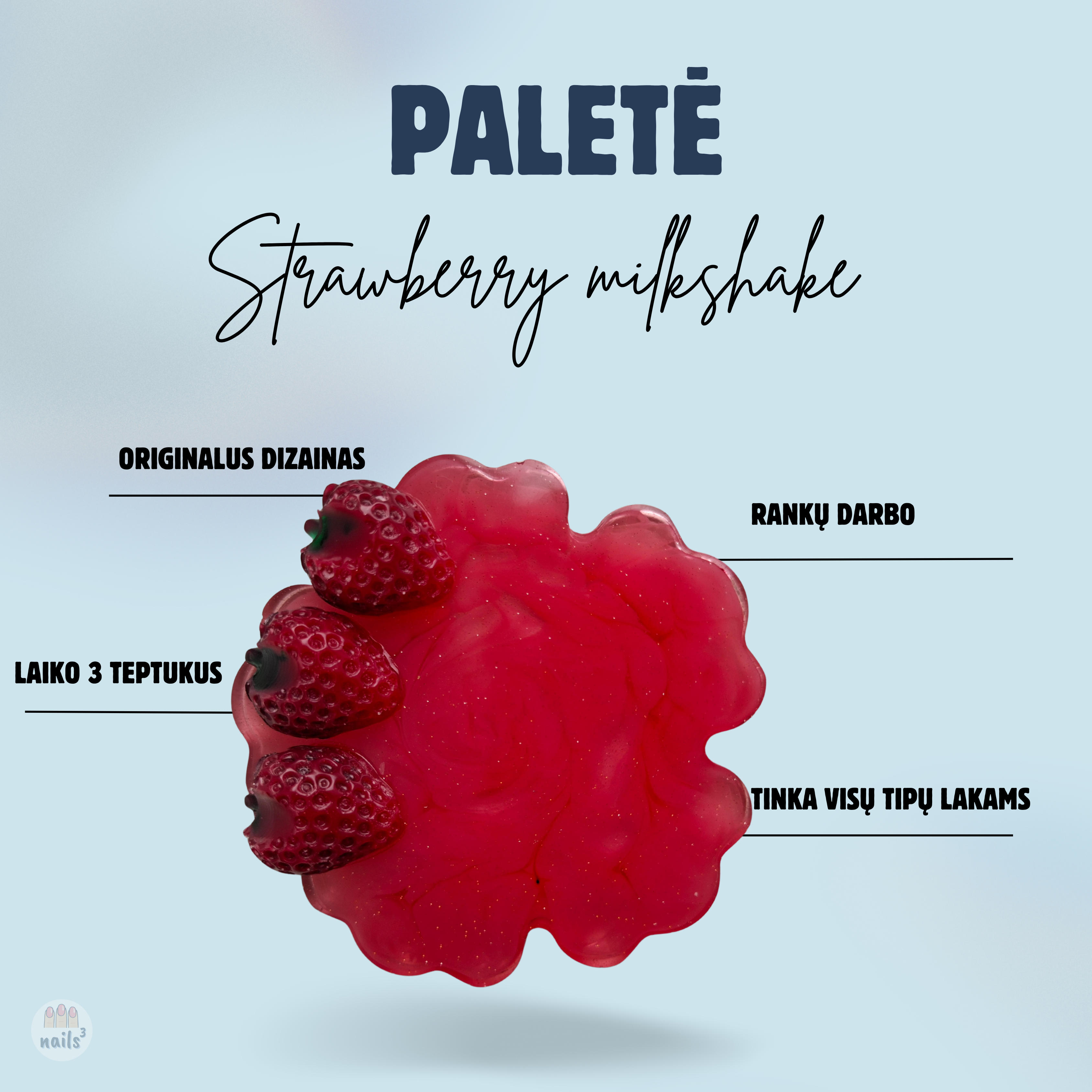 PALETĖ ,,STRAWBERRY MILKSHAKE"