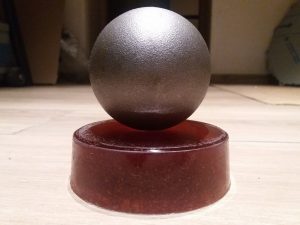 Steel balls and polyurethane pads