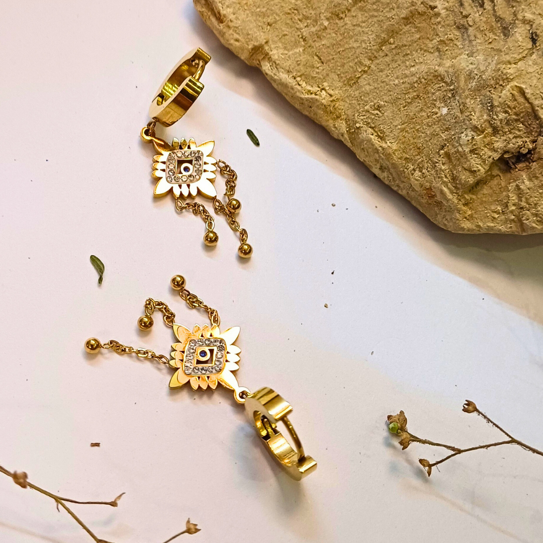 Radiant Sunflower Dangle Earrings