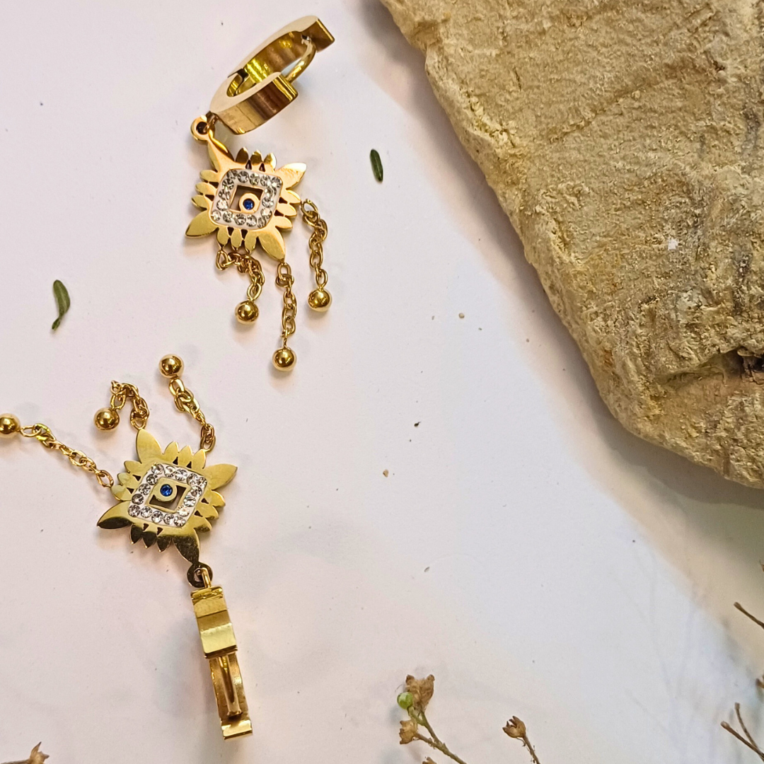 Radiant Sunflower Dangle Earrings