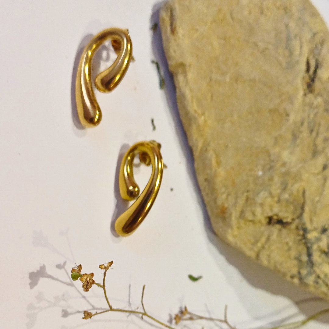 Sleek Twist Hoop Earrings