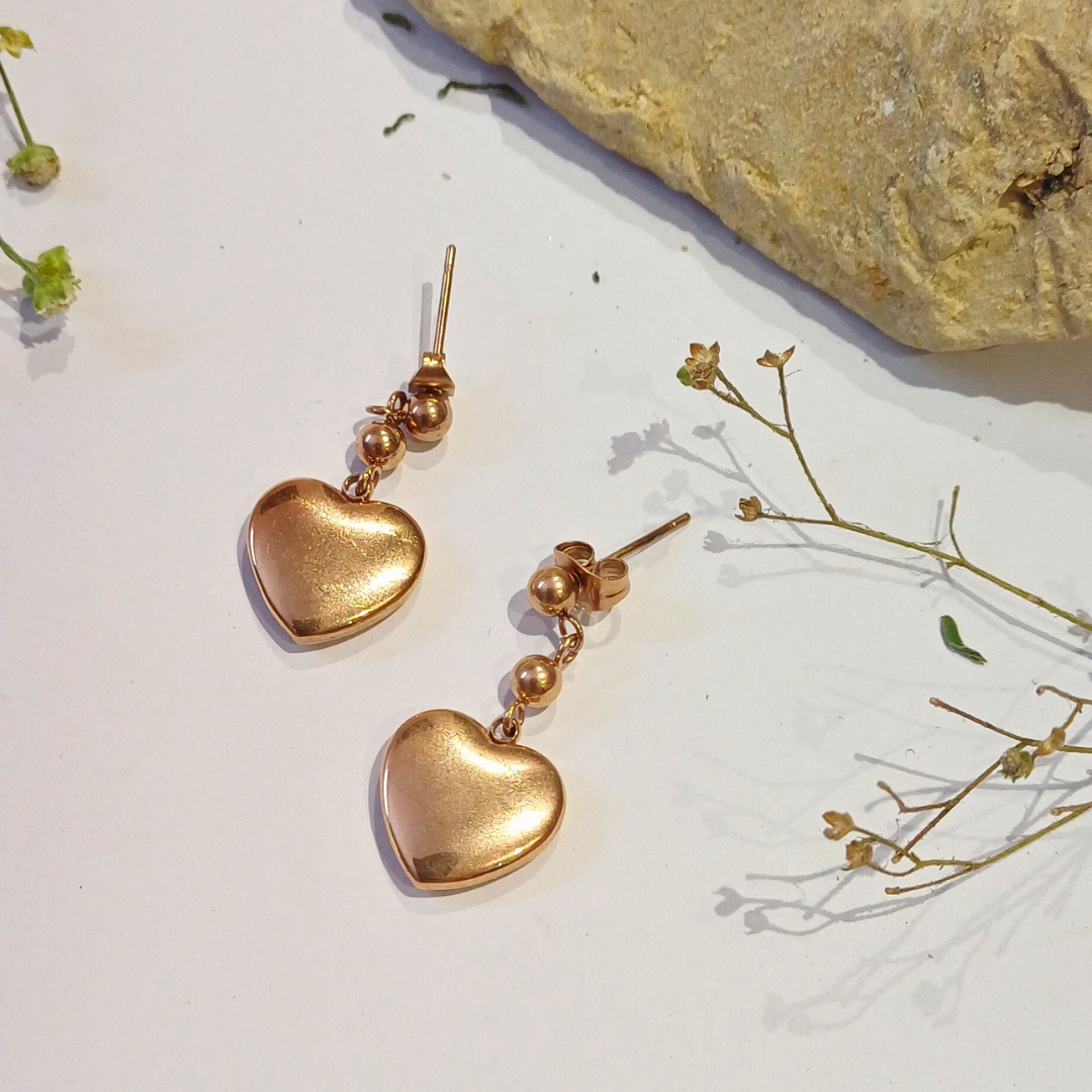 Timeless Love Heart Drop Earrings