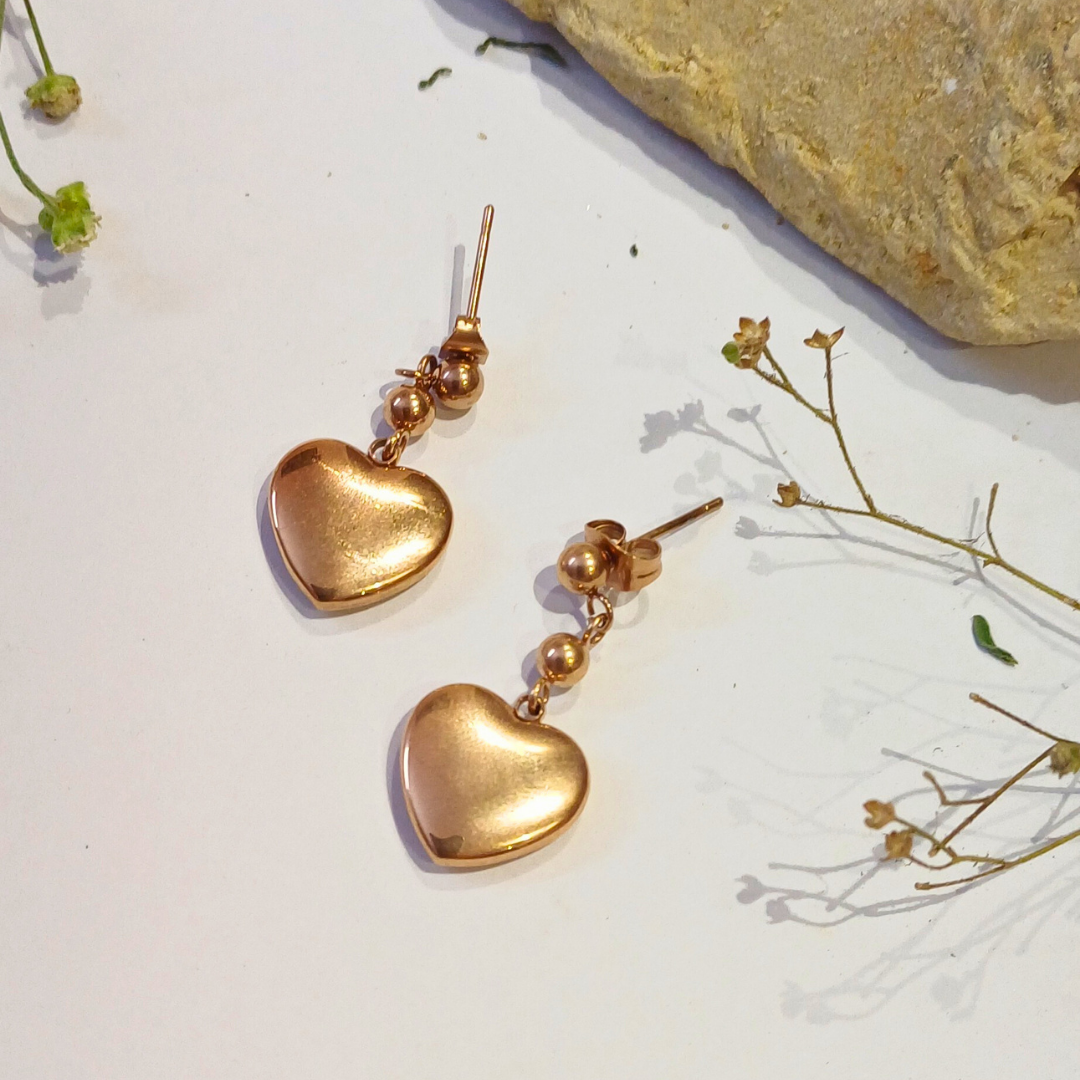 Timeless Love Heart Drop Earrings