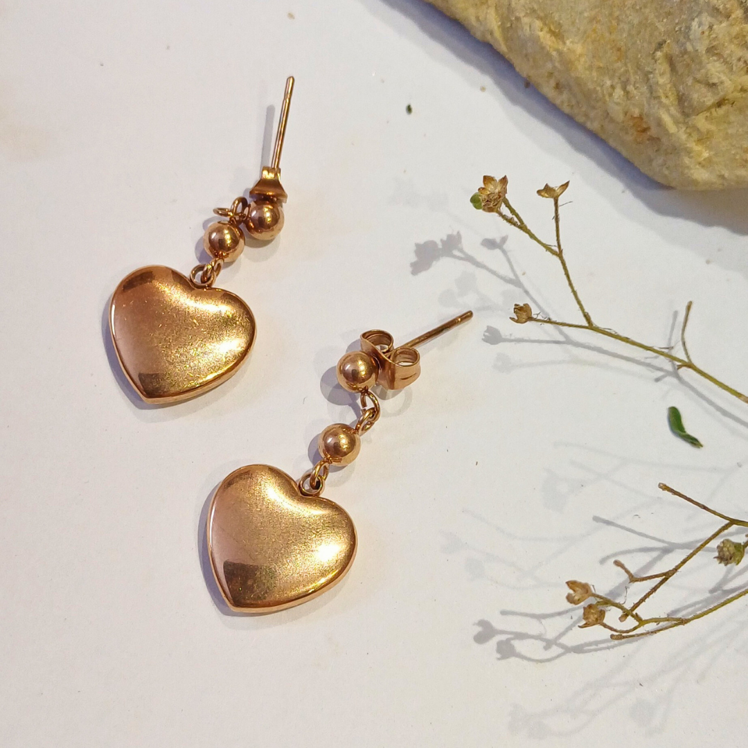 Timeless Love Heart Drop Earrings