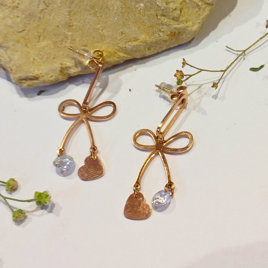 Enchanted Bow Dangle Earrings