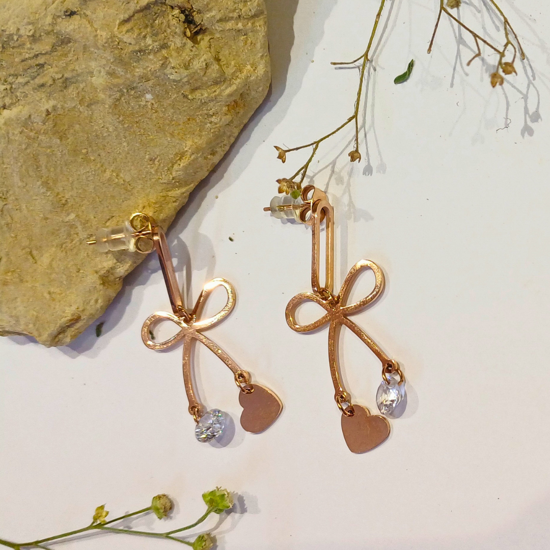 Enchanted Bow Dangle Earrings
