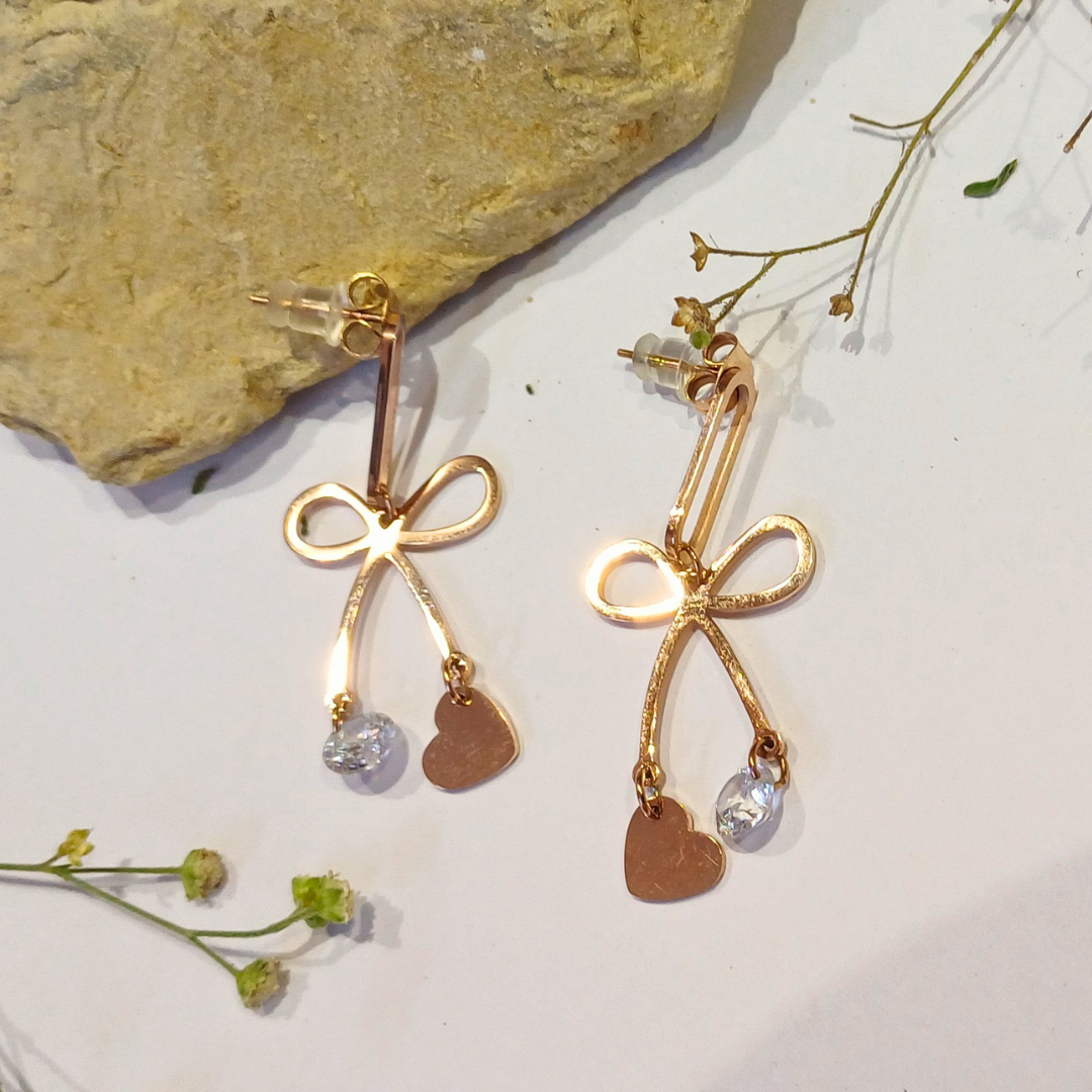 Enchanted Bow Dangle Earrings
