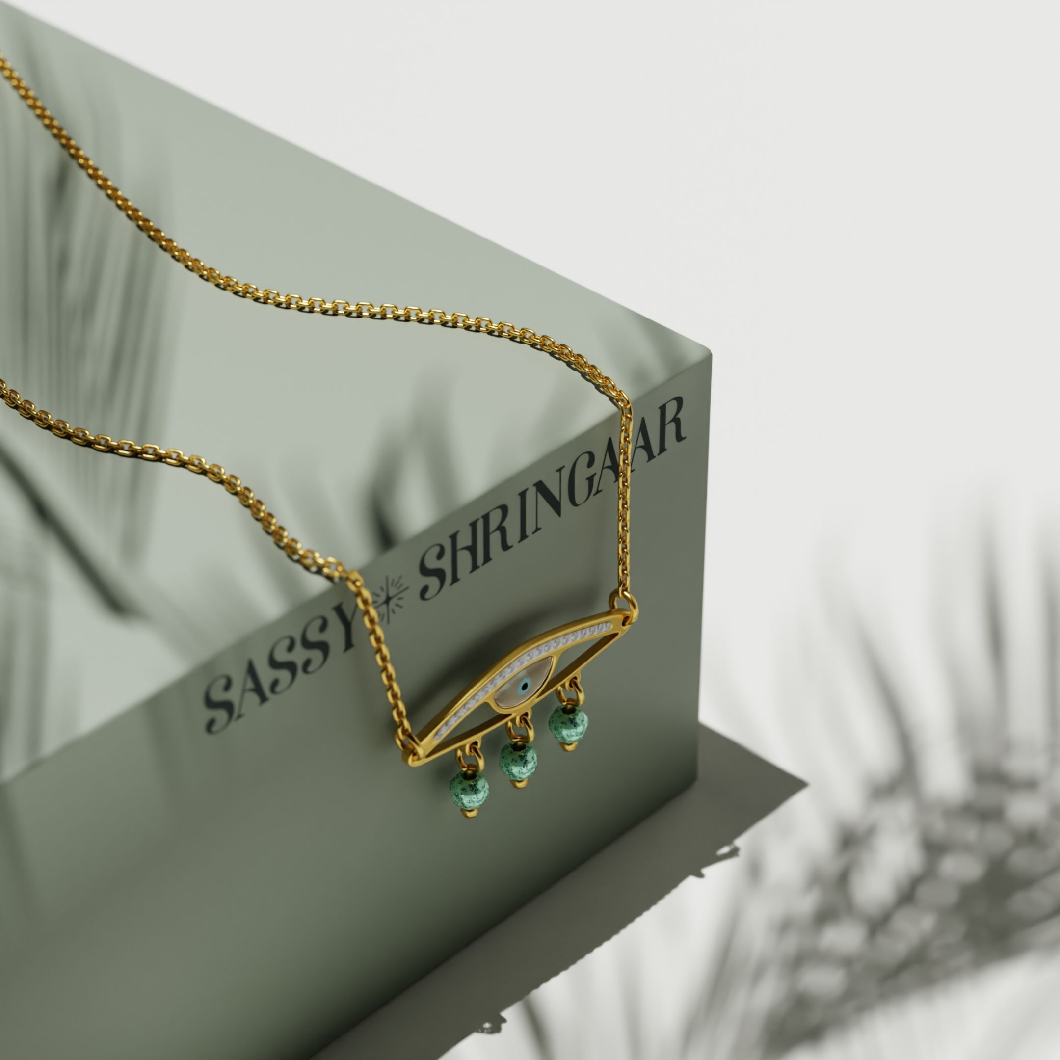 Mystic Evil Eye Drop Necklace