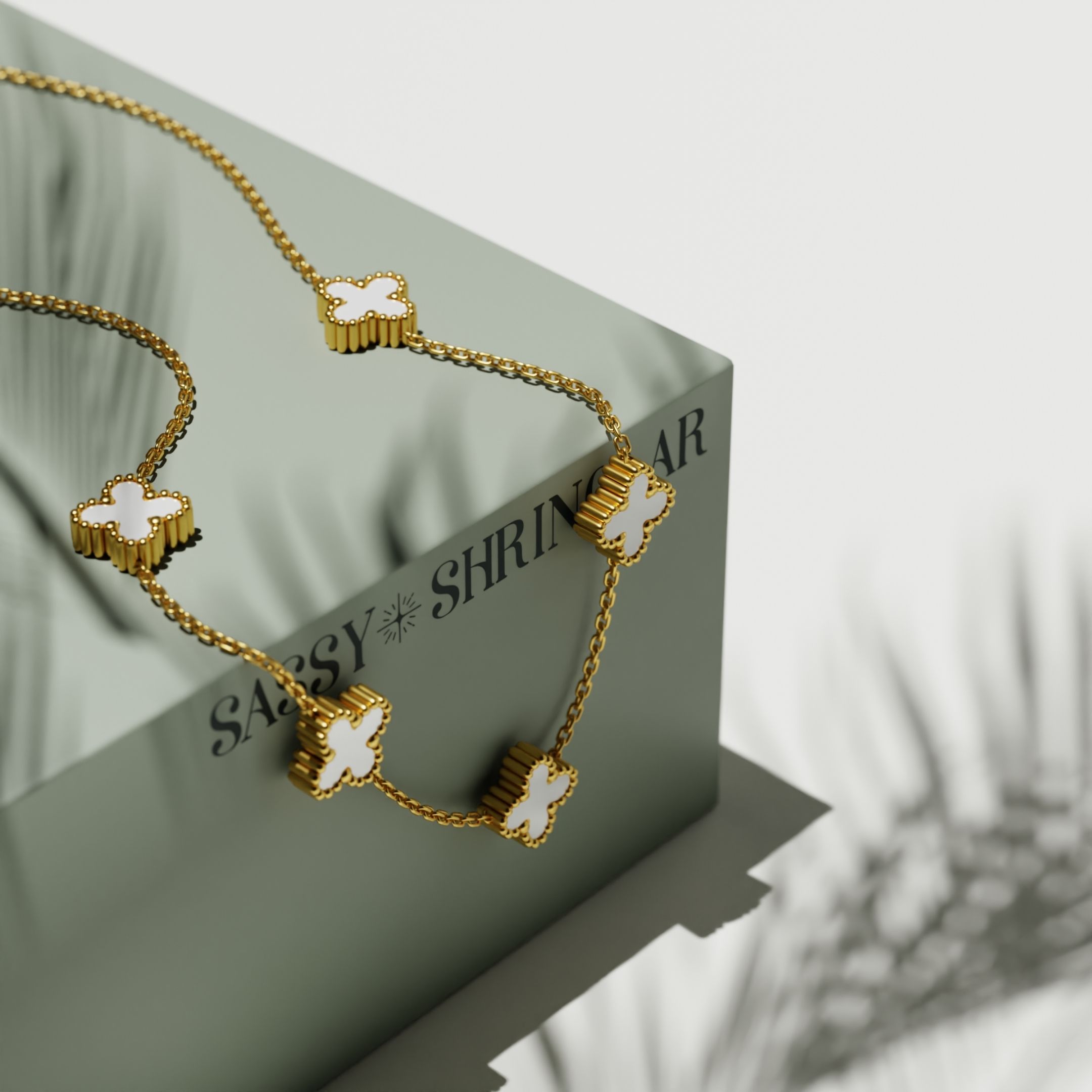 Elegant Clover Charm Necklace
