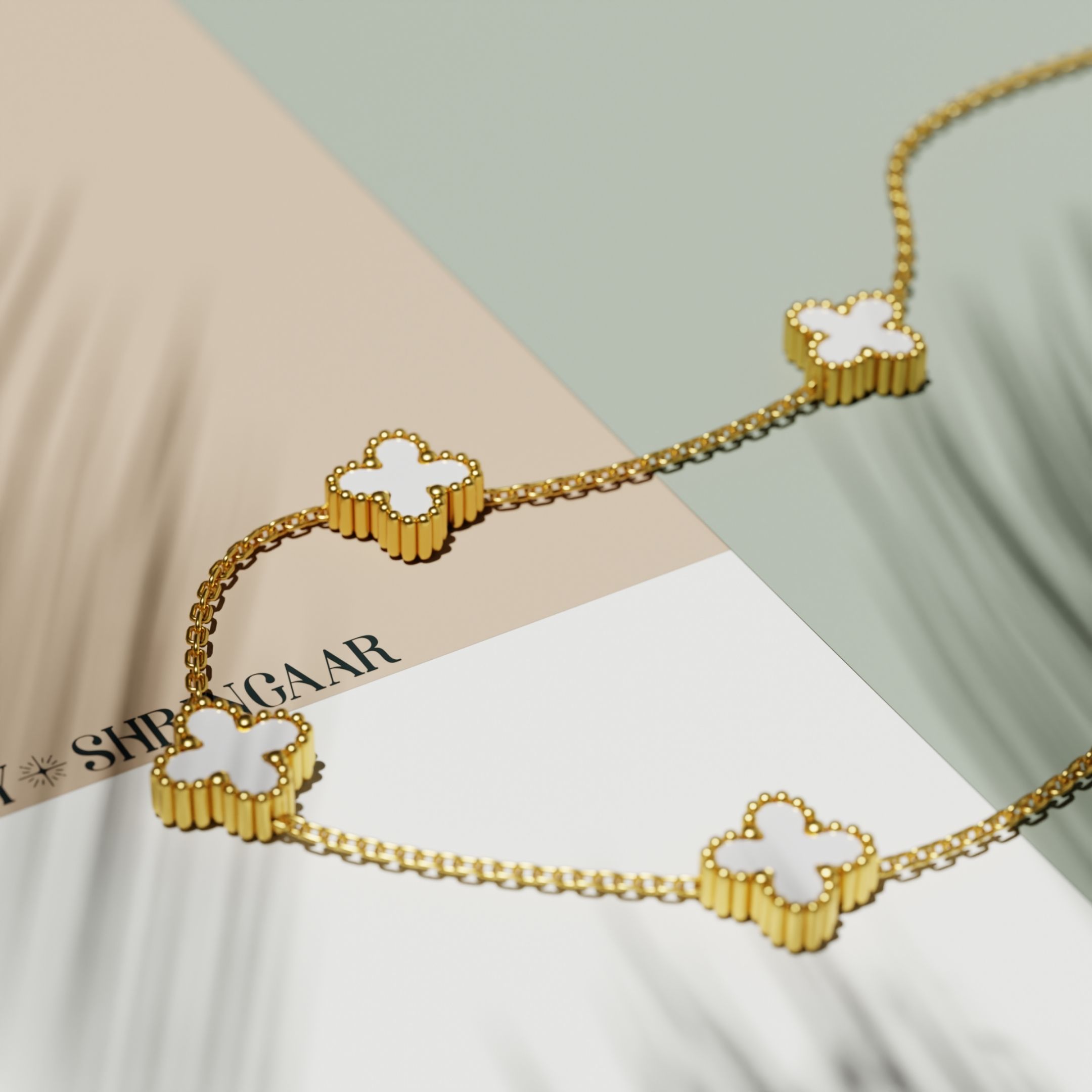 Elegant Clover Charm Necklace