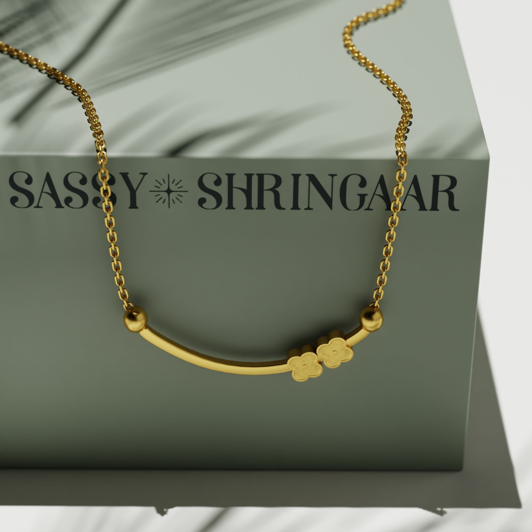 Minimalist Crescent Bar Necklace