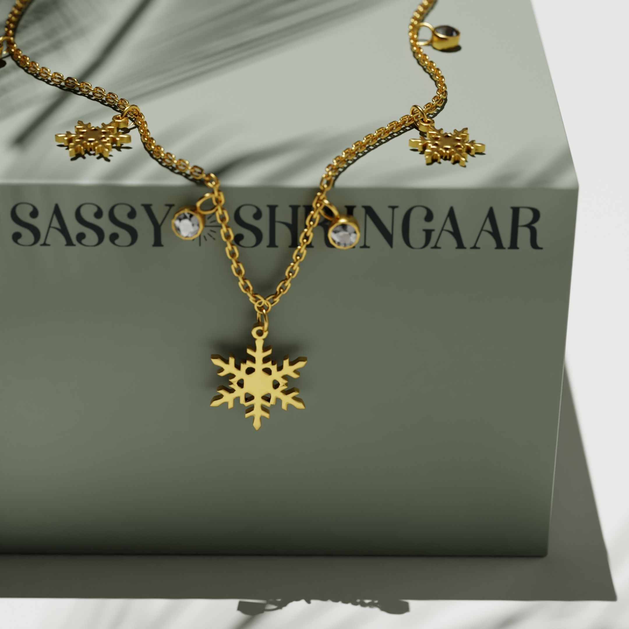 Winter Charm Snowflake Necklace