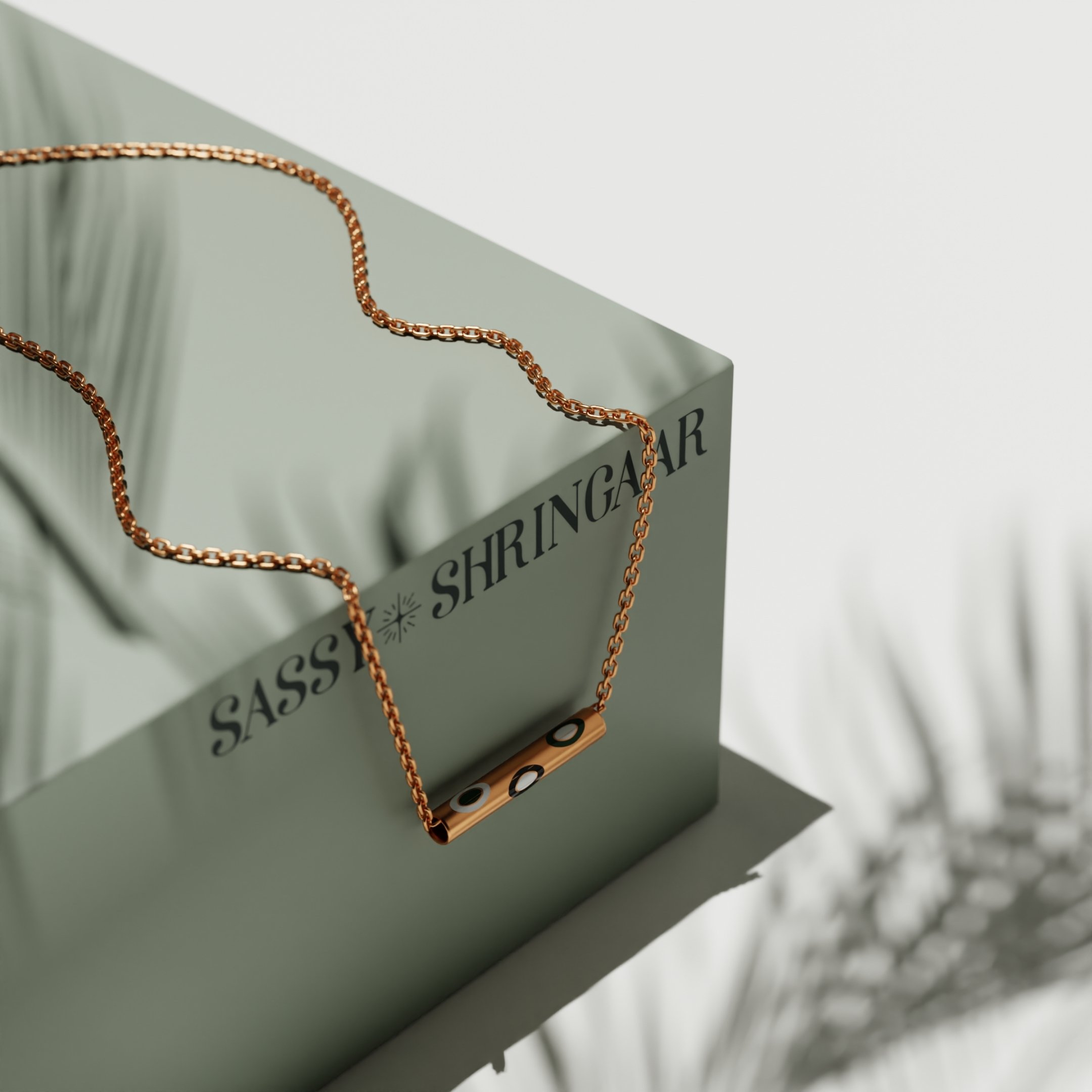 Elegant 18K Gold Plated Minimalist Bar Necklace