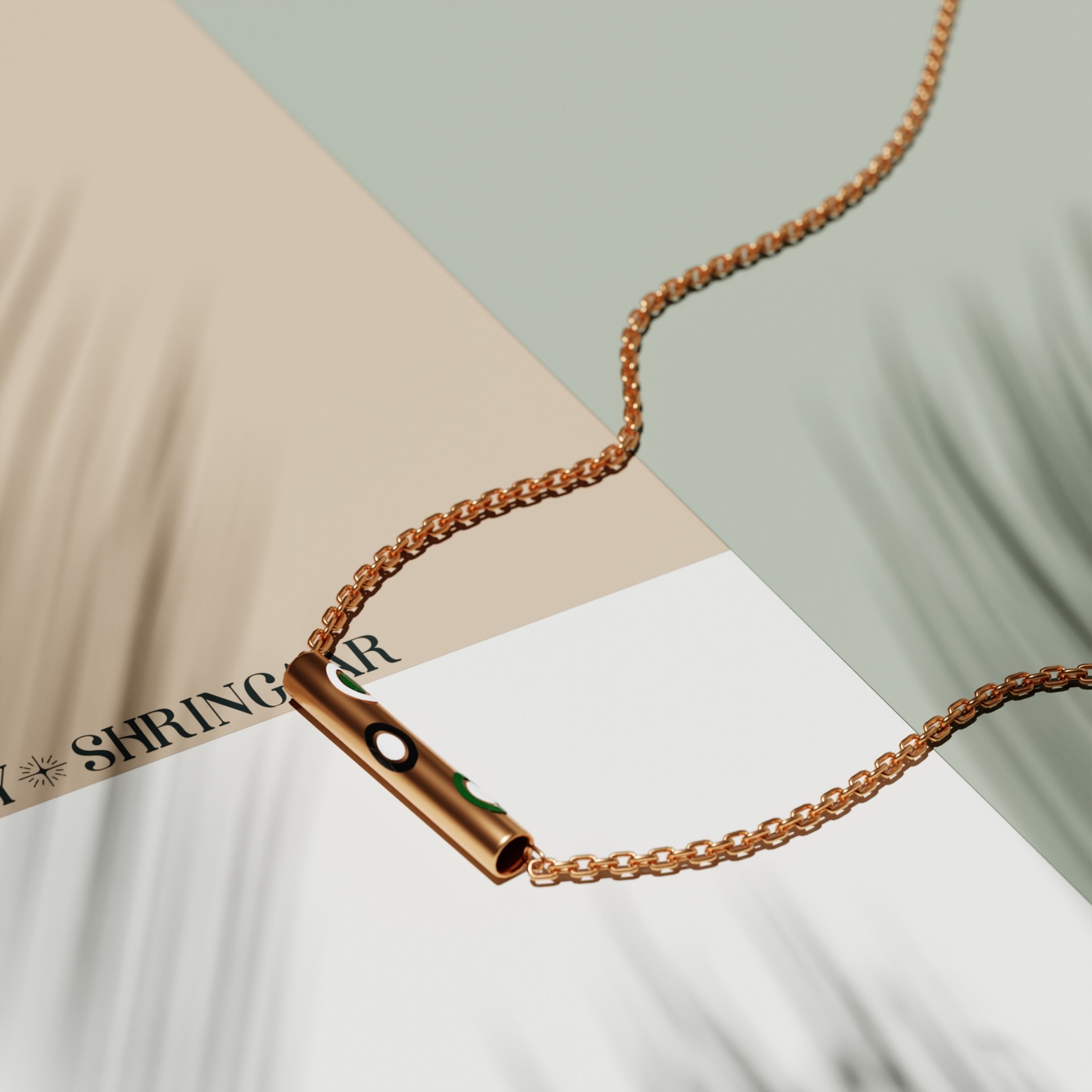 Elegant 18K Gold Plated Minimalist Bar Necklace