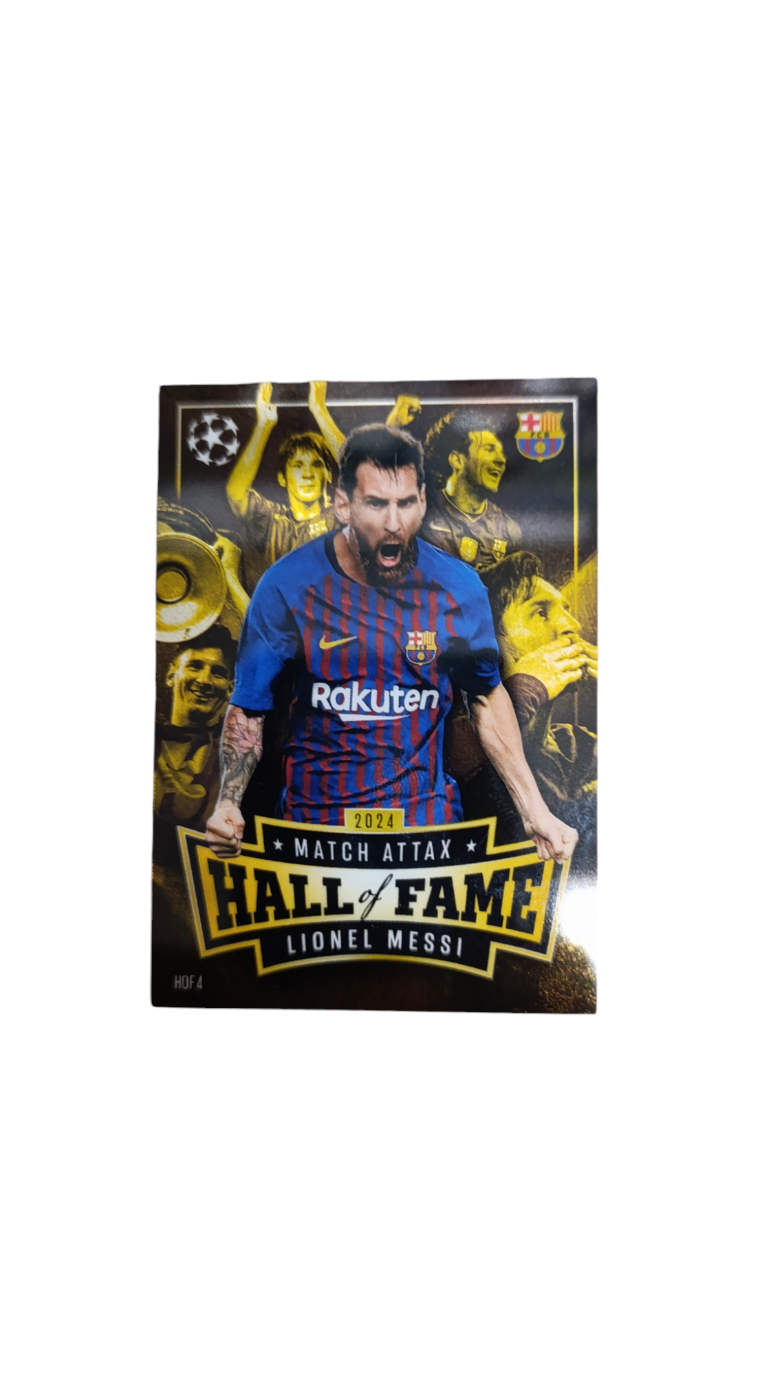 card Match Attax HALL OF FAME LIONEL MESSI de TOPPS 2024