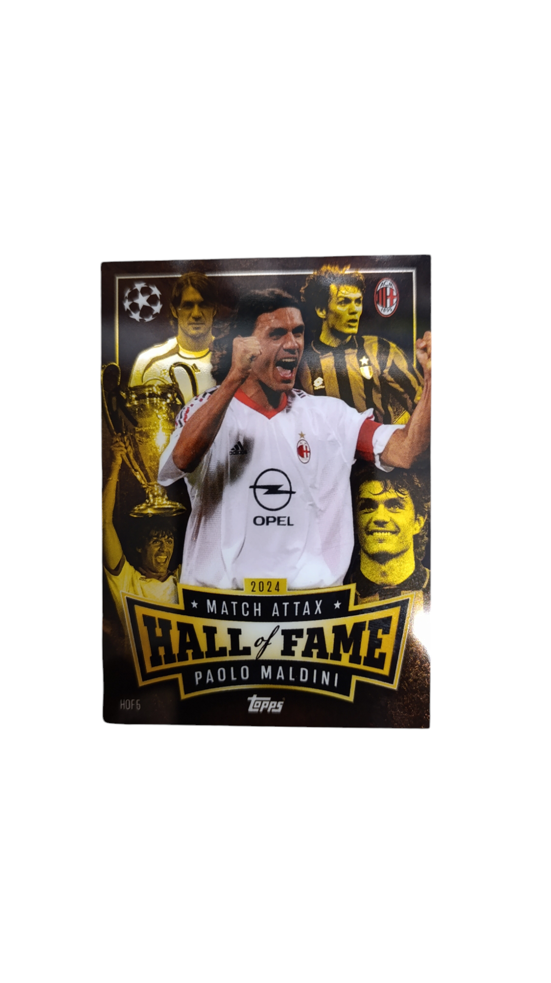 card Match Attax HALL OF FAME PAOLO MALDINI de Topps 2024