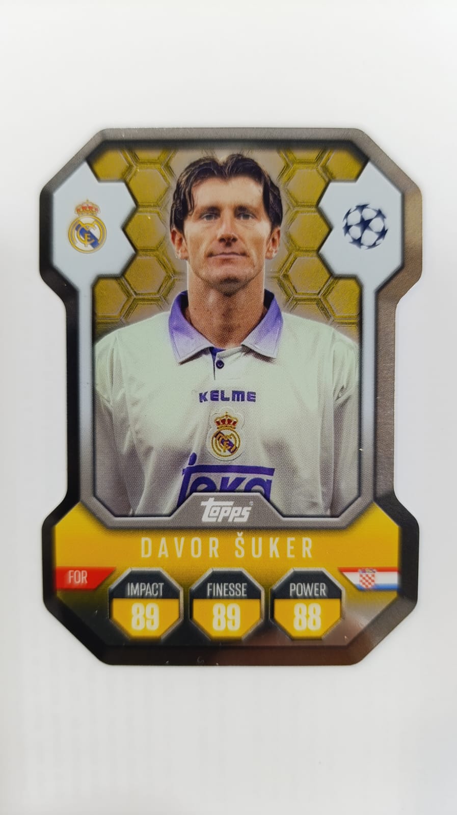 card DAVOR SUKER de TOPPS SH 7
