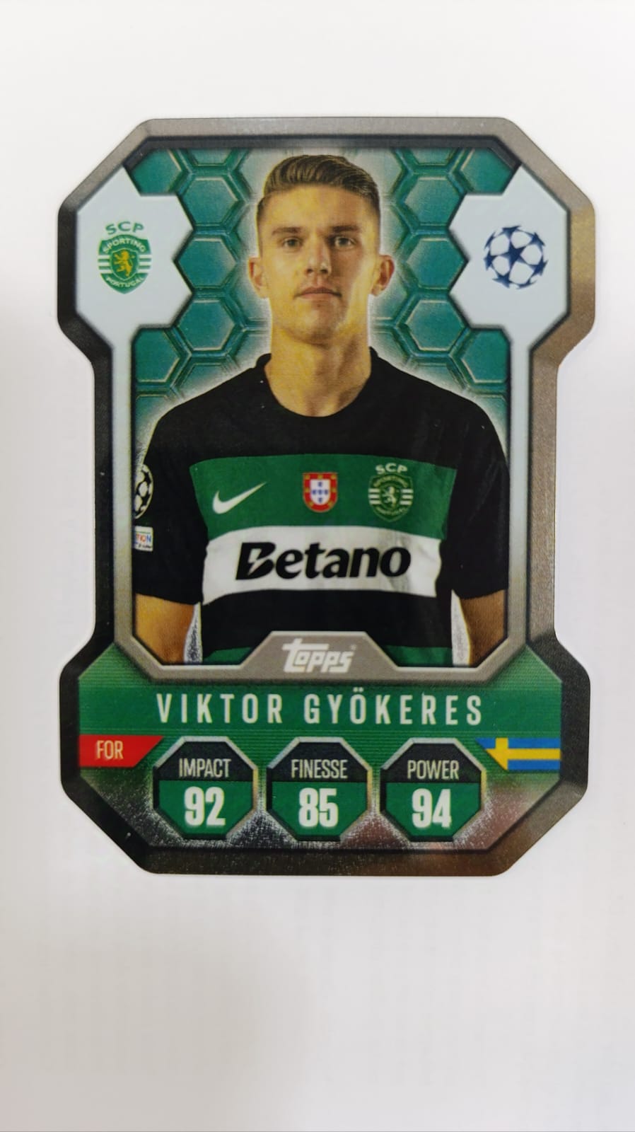 card VIKTOR GYÖKERES de TOPPS SH 8