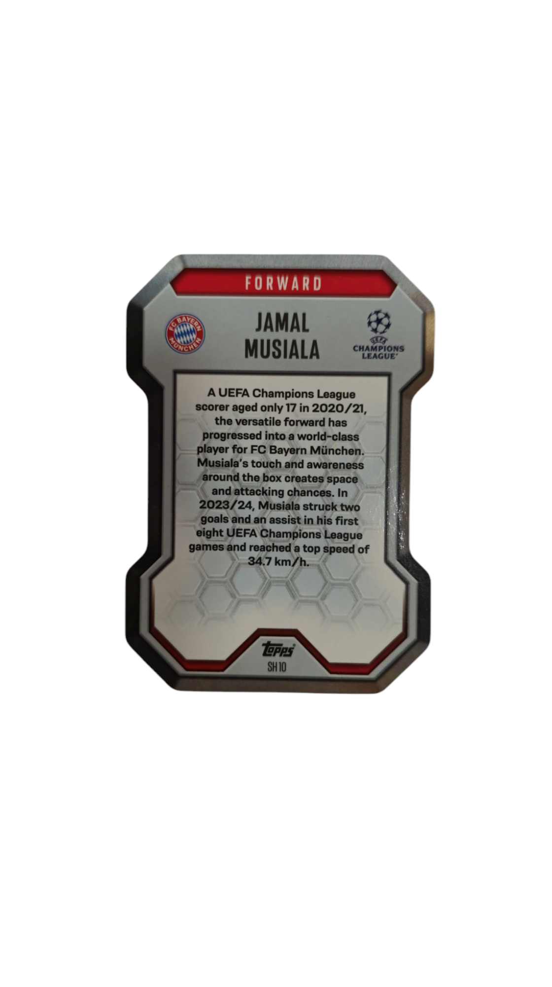 card JAMAL MUSIALA de TOPPS SH 10