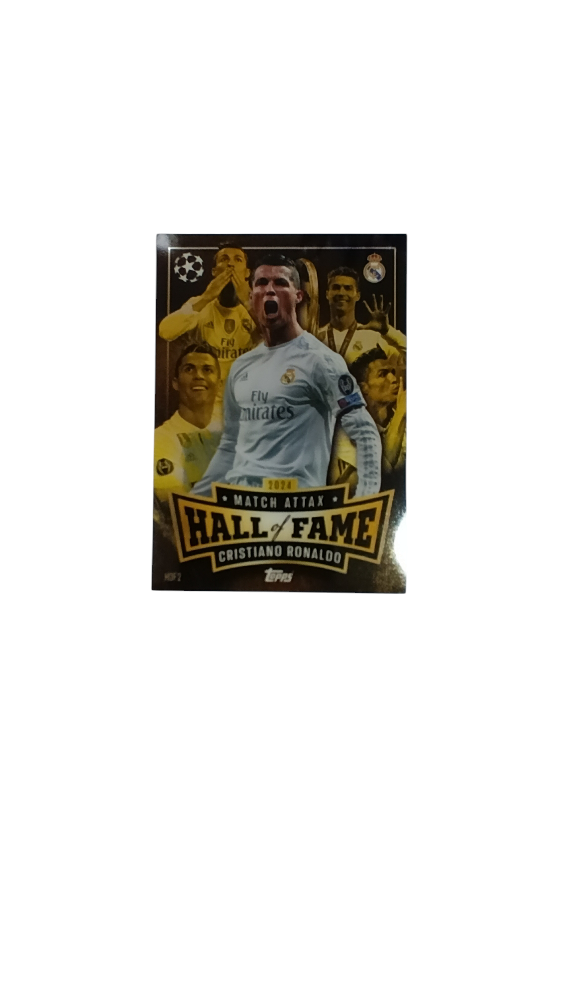 card Match Attax HALL OF FAME CRISTIANO RONALDO de Topps