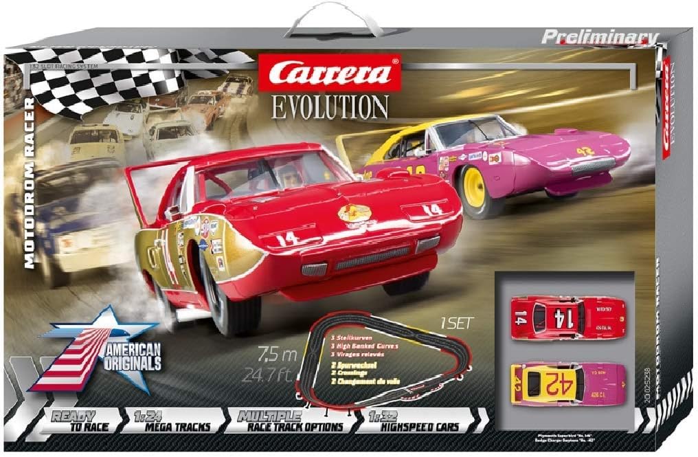 Carrera Evolution 20025238 Motodrom Racer Analog Electric - Juego de pistas de carreras de coches a escala 1: 32