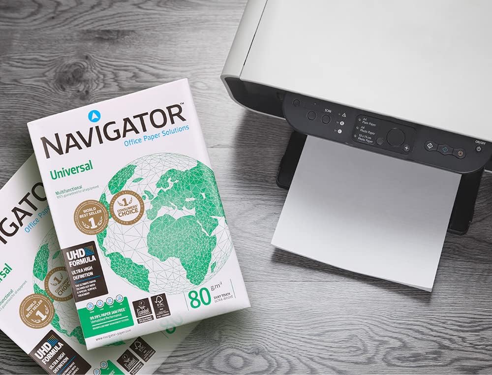 caja 5 paquetes 500 hojas 80gr A4 NAVIGATOR