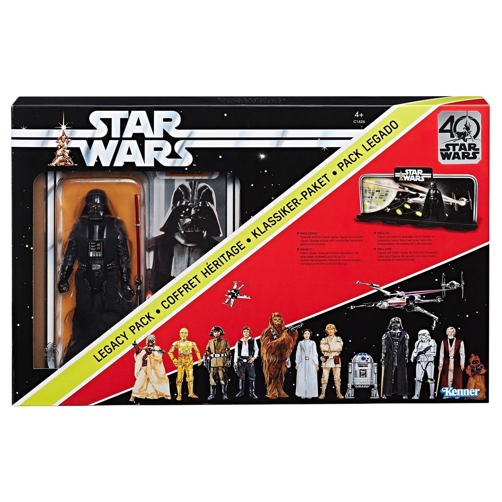 Star Wars One Black Series Figura Darth Vader 40th Anniversary Legacy Pack 15 cm