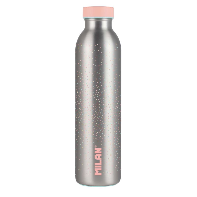 Botella isotérmica de acero inoxidable 0,59 L serie Silver, rosa by MILAN
