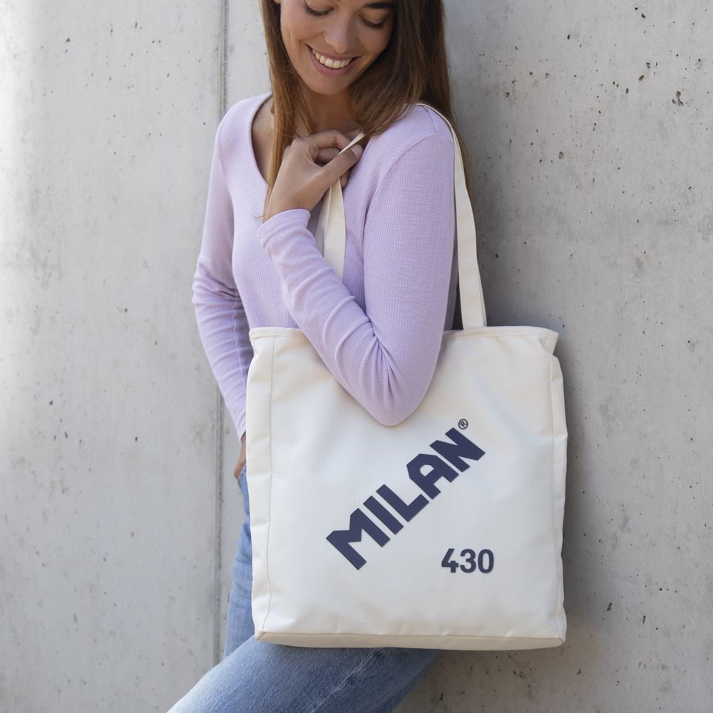Bolso shopper colección 430 since 1918, beige by MILAN