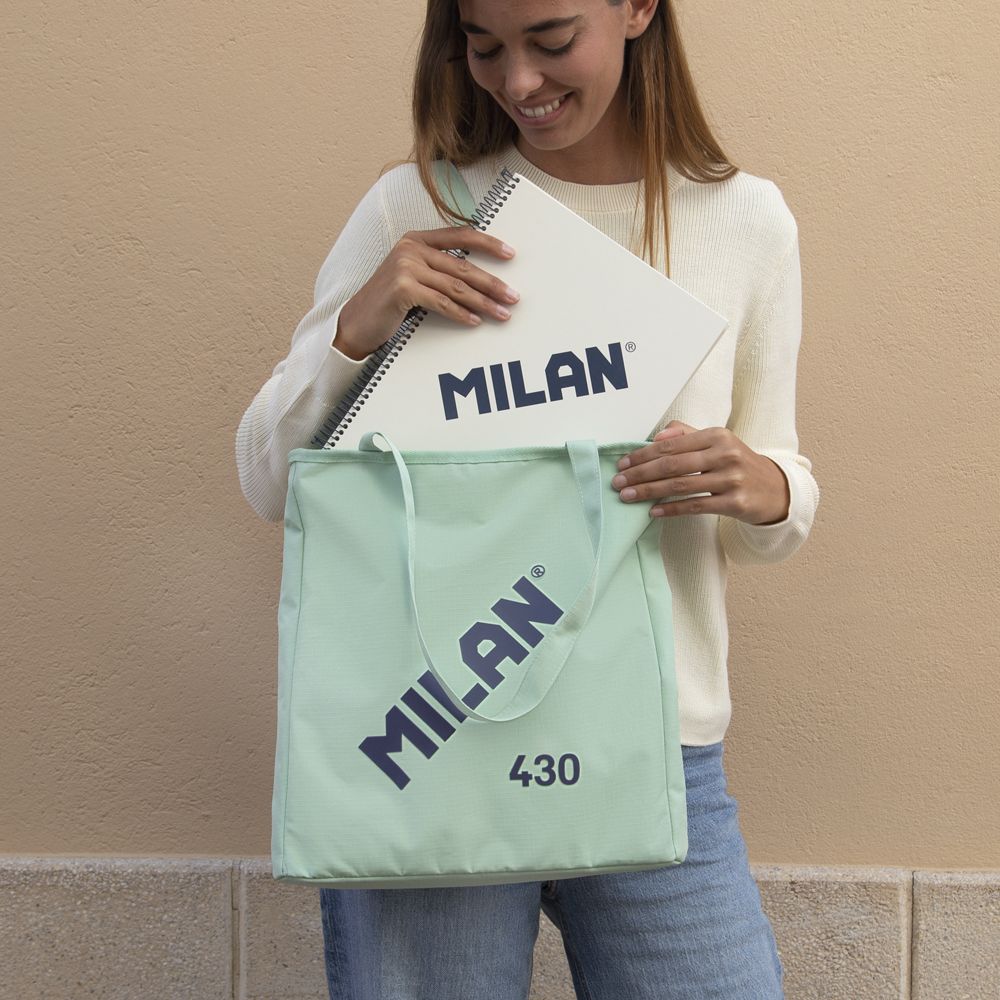 Bolso shopper colección 430 since 1918, verde by MILAN