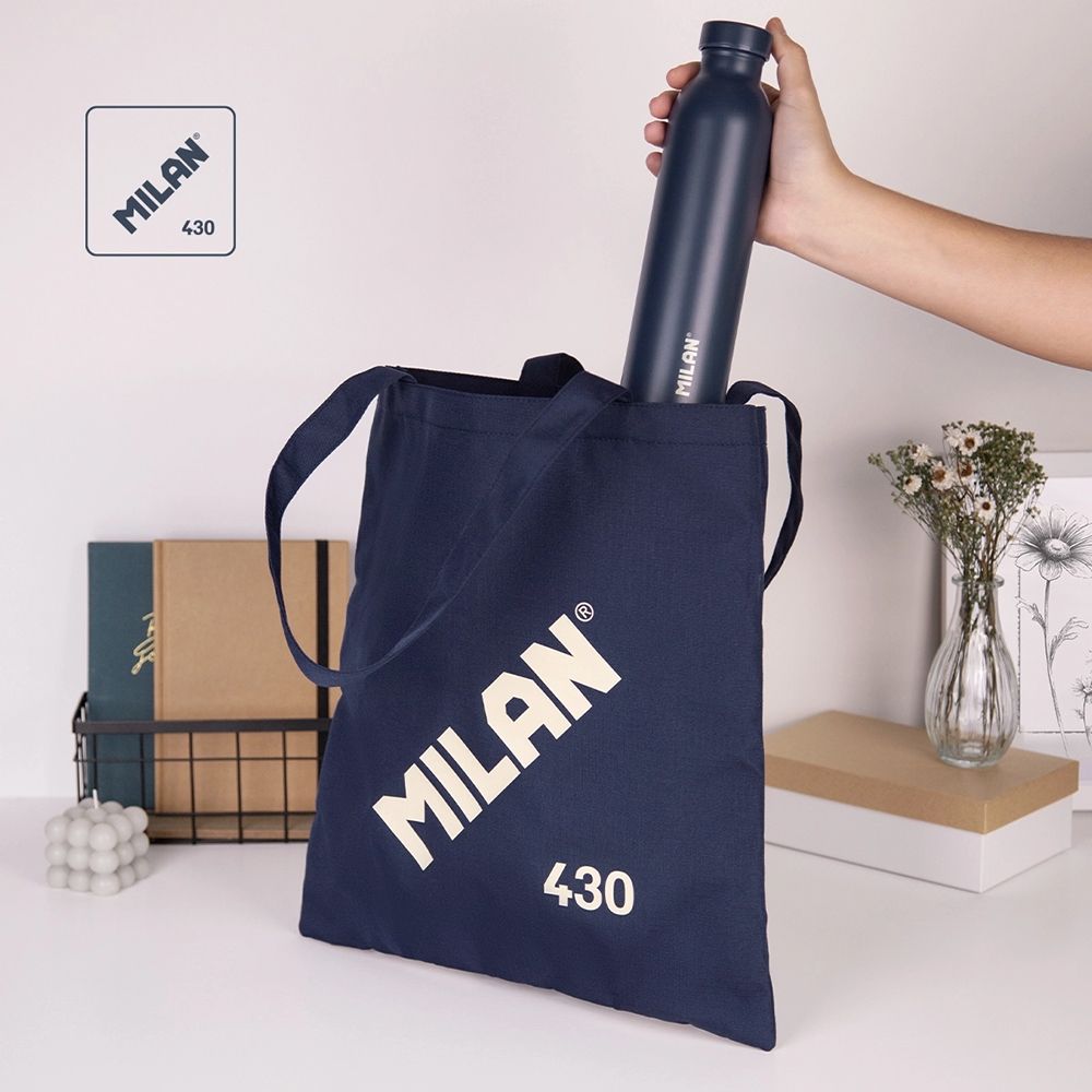 Bolsa tote bag colección 430 since 1918, azul marino by MILAN