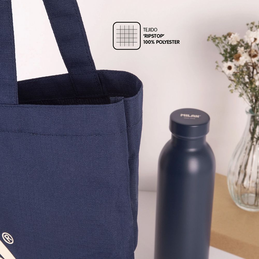 Bolsa tote bag colección 430 since 1918, azul marino by MILAN