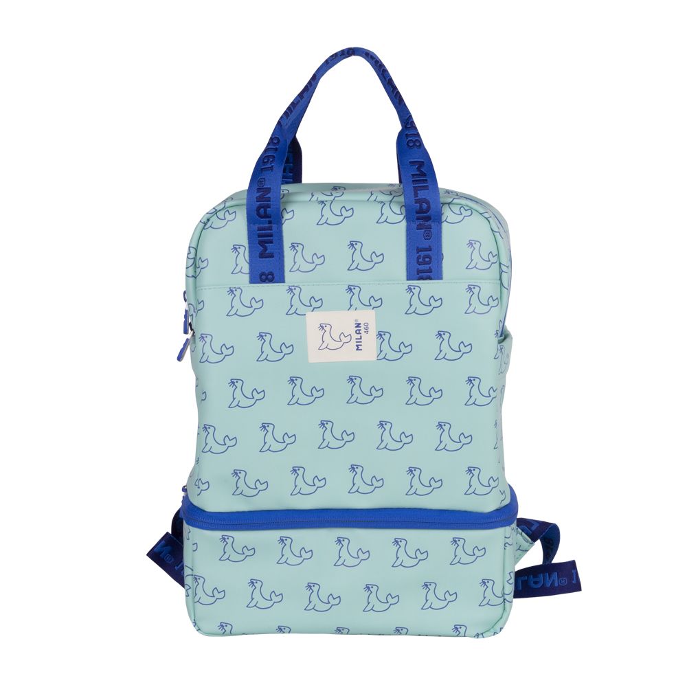 Mochila infantil con compartimento isotérmico de 2 L (capacidad total 13,5 L), colección 460 since 1918, verde by MILAN