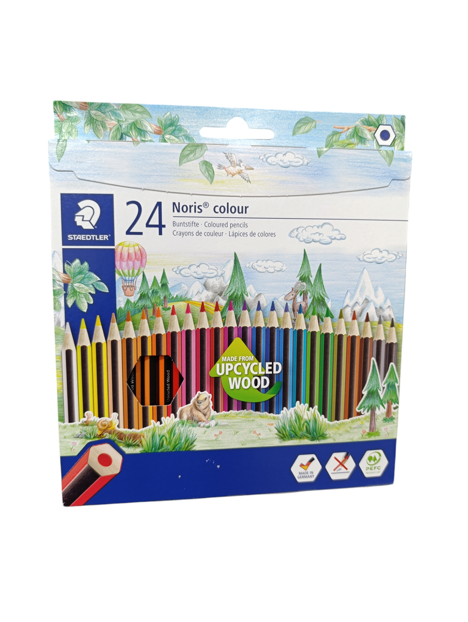 caja lapices de colores NORIS made from recycled wood by STAEDTLER