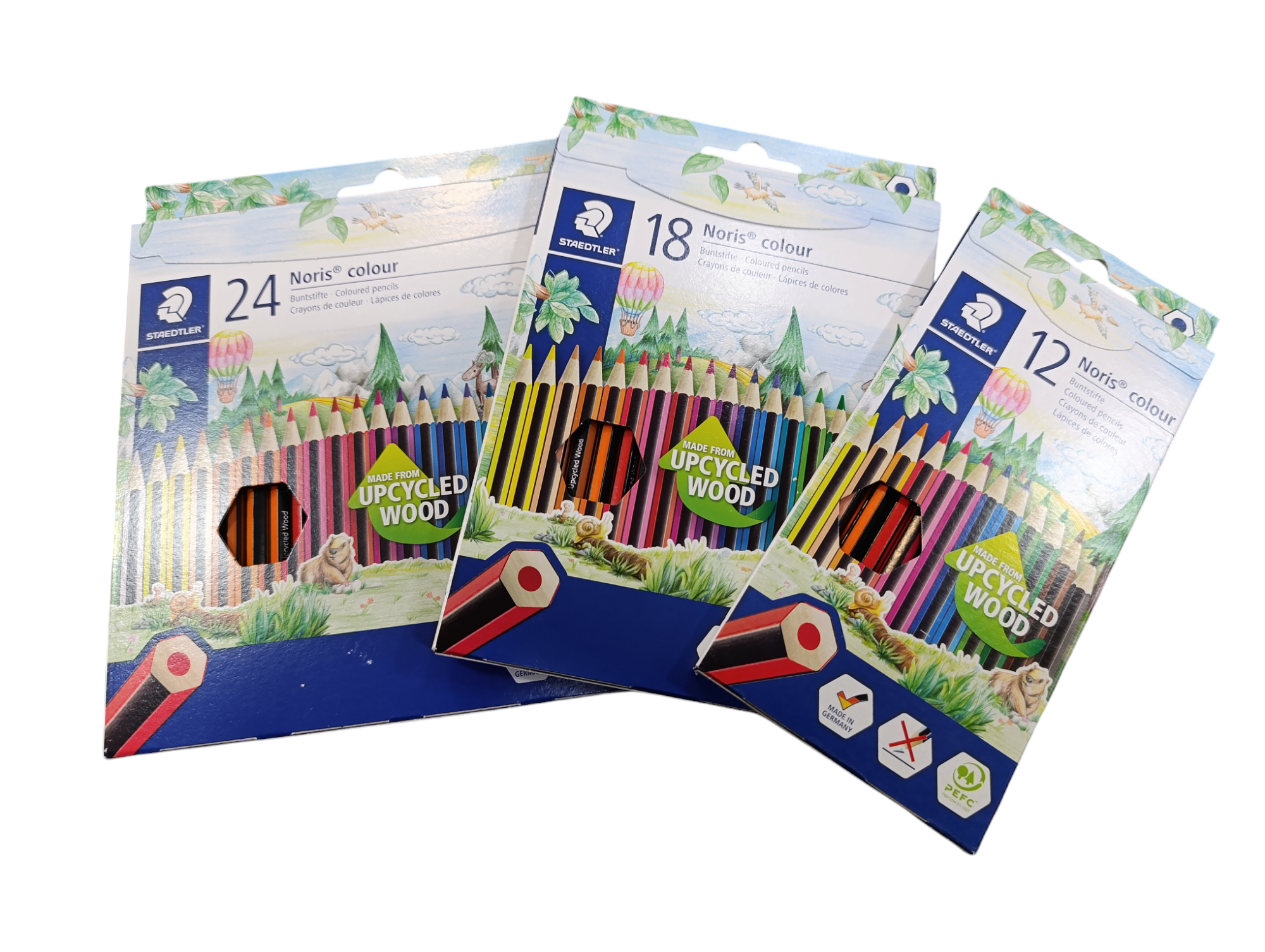 caja lapices de colores NORIS made from recycled wood by STAEDTLER