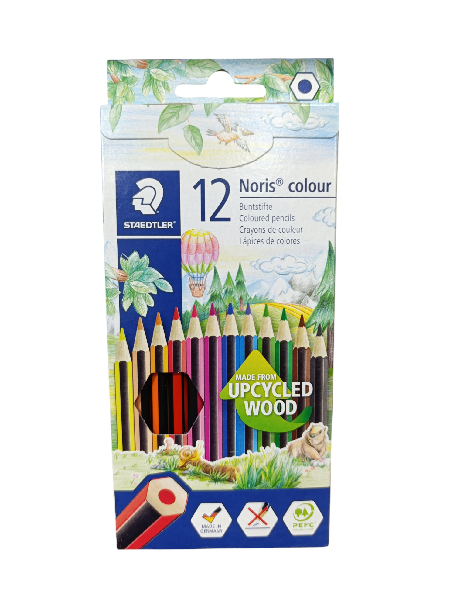caja lapices de colores NORIS made from recycled wood by STAEDTLER